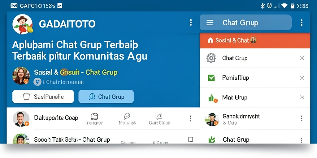 Antarmuka sederhana GADAITOTO untuk Chat Grup yang mudah digunakan.