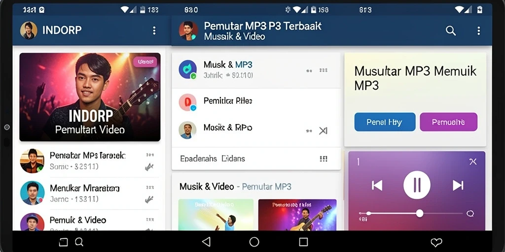 Tampilan antarmuka INDORP yang modern dan user-friendly.
