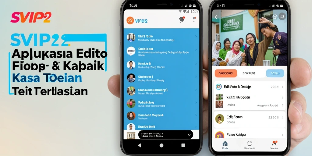 Antarmuka SVIP2 yang menarik saat mengedit foto Kertas Kaca.