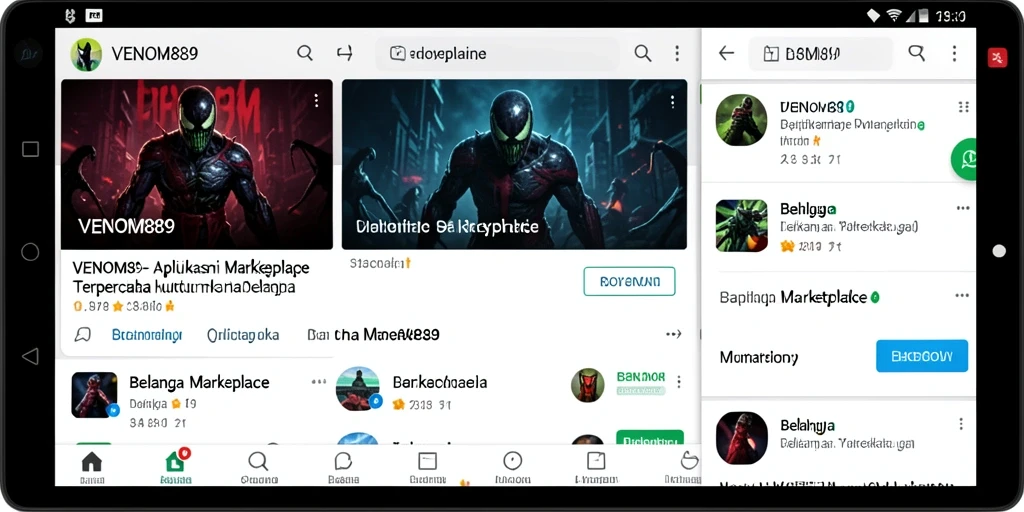 Tampilan antarmuka aplikasi VENOM889 yang intuitif dan mudah digunakan.