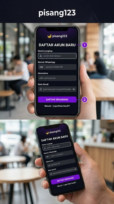 Cara Mudah Buat Akun Baru pisang123 di Android