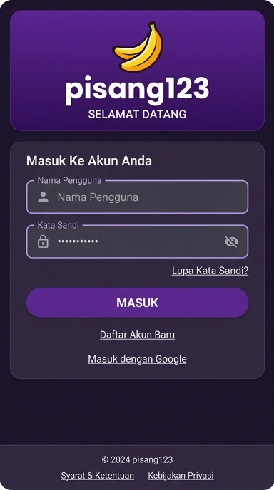 Masuk ke Akun pisang123 dengan Mudah