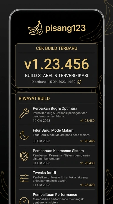 Riwayat Versi Terbaru pisang123 untuk Android